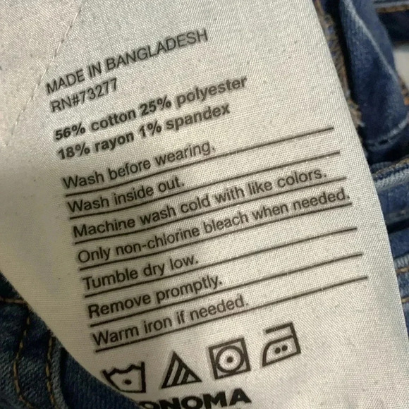 Women’s Sonoma Bootcut Medium Wash Denim Jeans Size 6S EUC - Picture 9 of 9